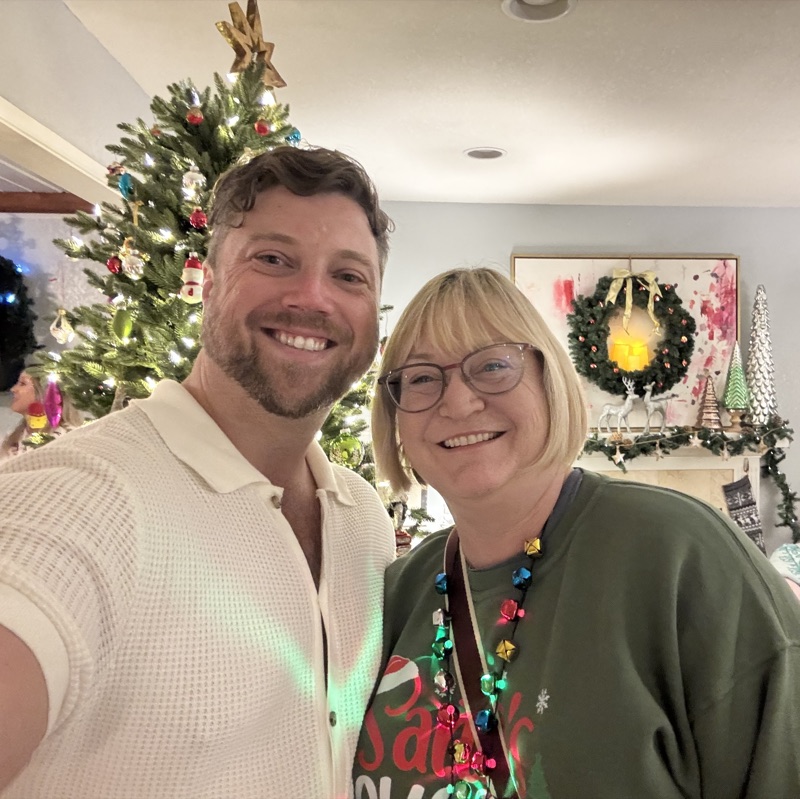 Barbara and David holiday photo